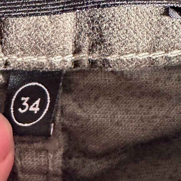 Monfrere Velvet Slim Straight Jeans Green Size 34x32 Classic Comfy - Picture 8 of 14